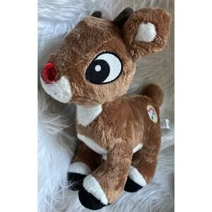 Rudolph The Red Nose, Reindeer, Adorable, Plush Light Up Red Nose With Music!
